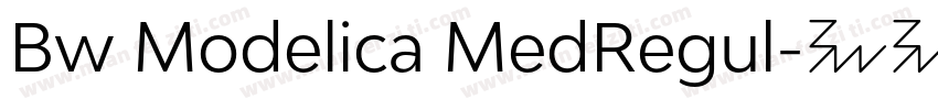 Bw Modelica MedRegul字体转换